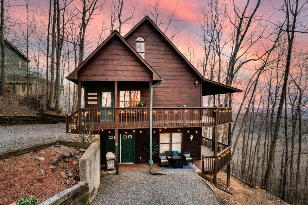 Mtn Cabin Sleeps 10 - 5 Mins To Fishing & Camping Ellijay Bagian luar foto