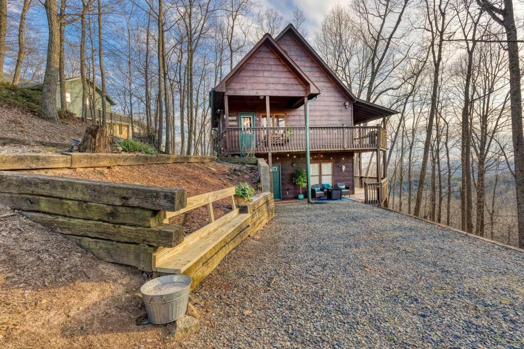 Mtn Cabin Sleeps 10 - 5 Mins To Fishing & Camping Ellijay Bagian luar foto