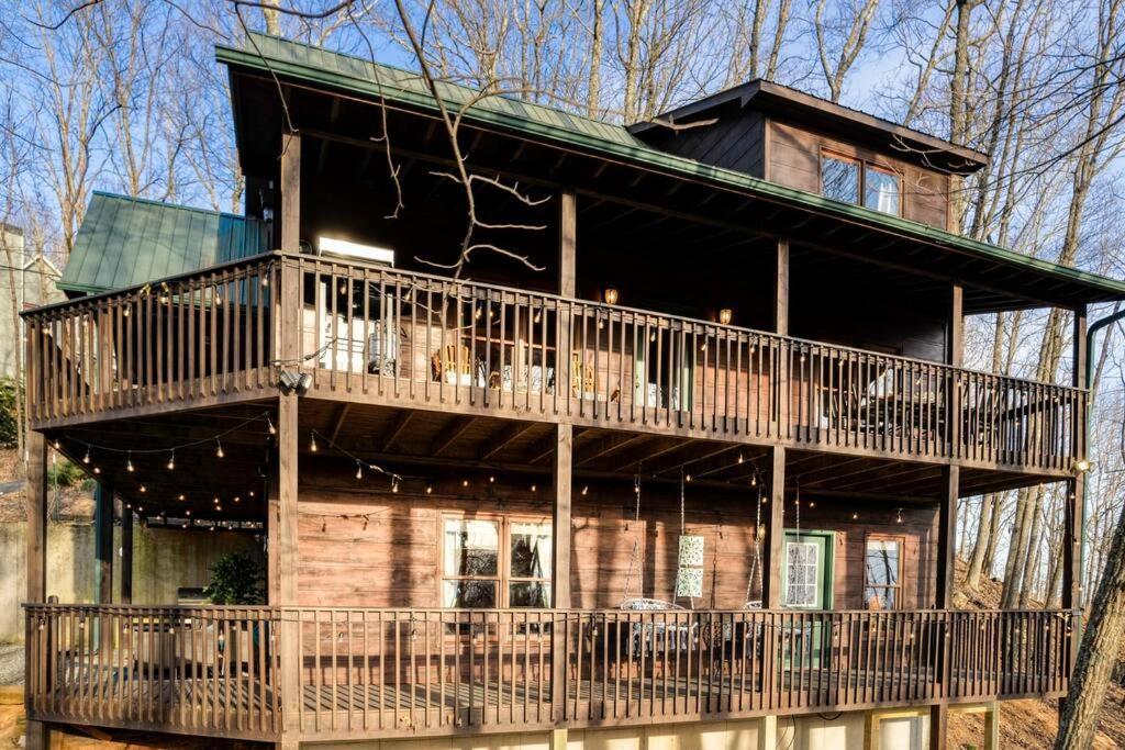 Mtn Cabin Sleeps 10 - 5 Mins To Fishing & Camping Ellijay Bagian luar foto